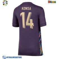 Fotballdrakt Dame England Ezri Konsa #14 Bortedrakt EM 2024 Kortermet